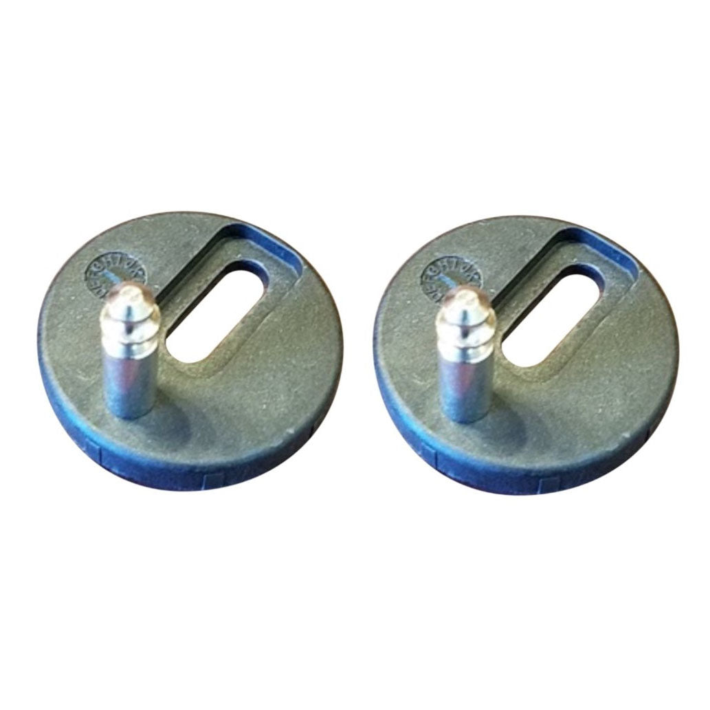 Mounting Bases (set of 2), includes clear rubber gasket on bottom